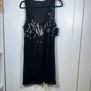 Urban Behavior Black Sleeveless Mini Dresslarge